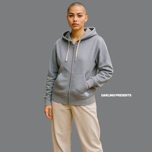 JOHNNY WAS CALM ZIP HOODIE WOMEN COLOR HEG SIZE S